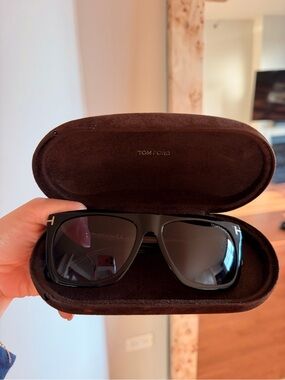 Tom Ford Black Sunglasses with Dark Lenses